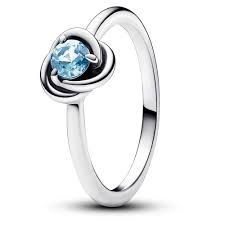 Sea Aqua Blue Eternity Circle Ring - 192993C03