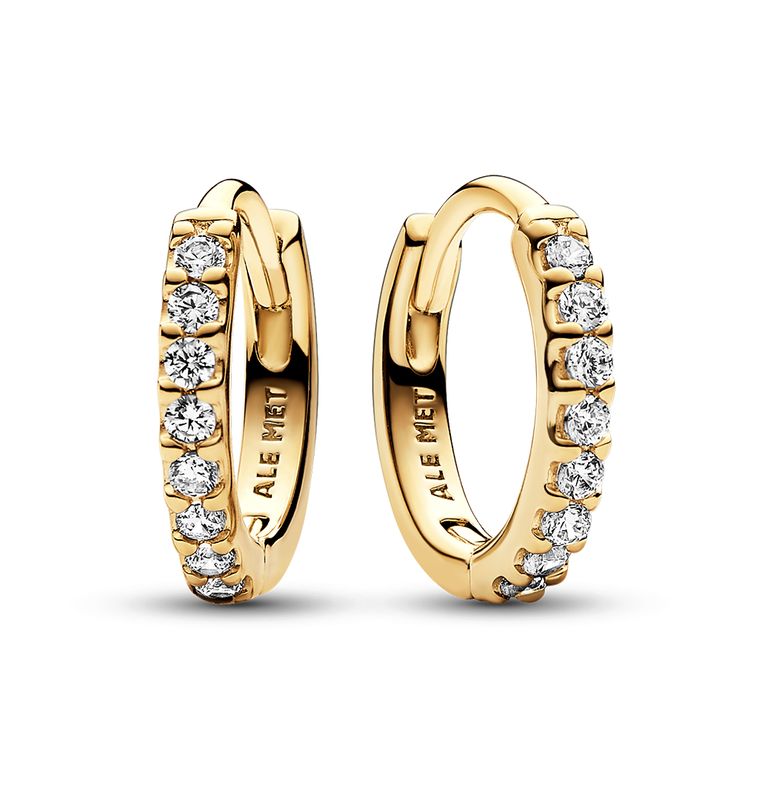 Pandora Sparkling Huggie Hoop Earrings - 263015C01