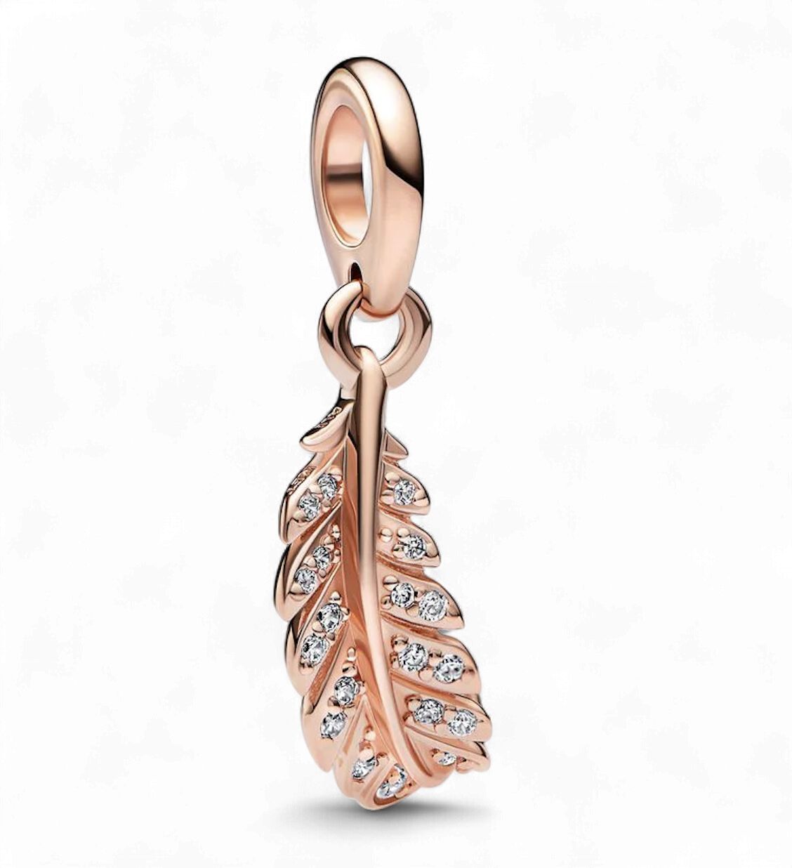 Floating Curved Feather Dangle Charm-782578C01