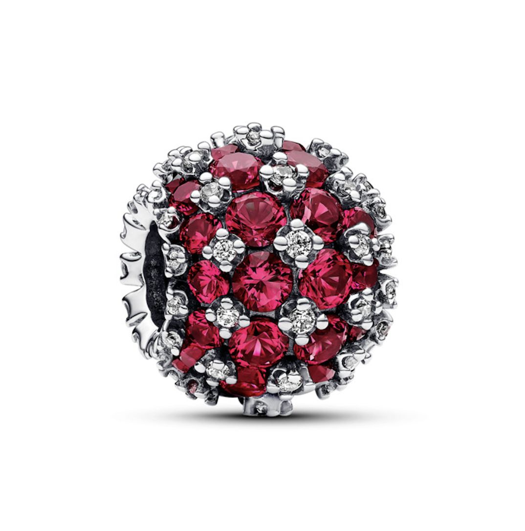 Sparkling Pavé Round Pink Charm-792630C03
