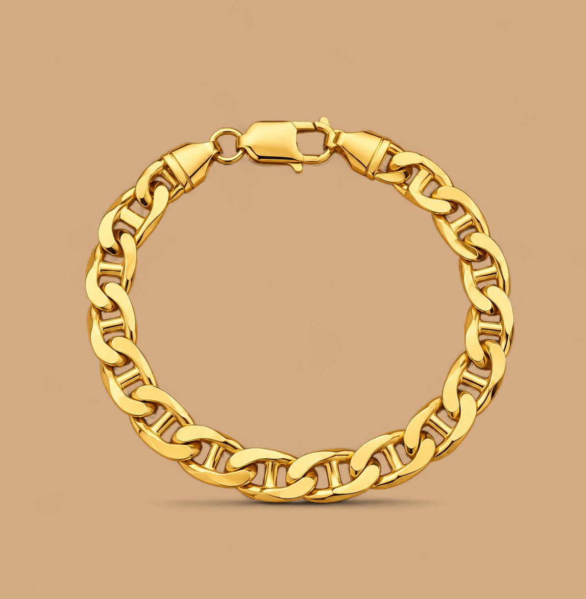 Men's Gold Marine Link Bracelet