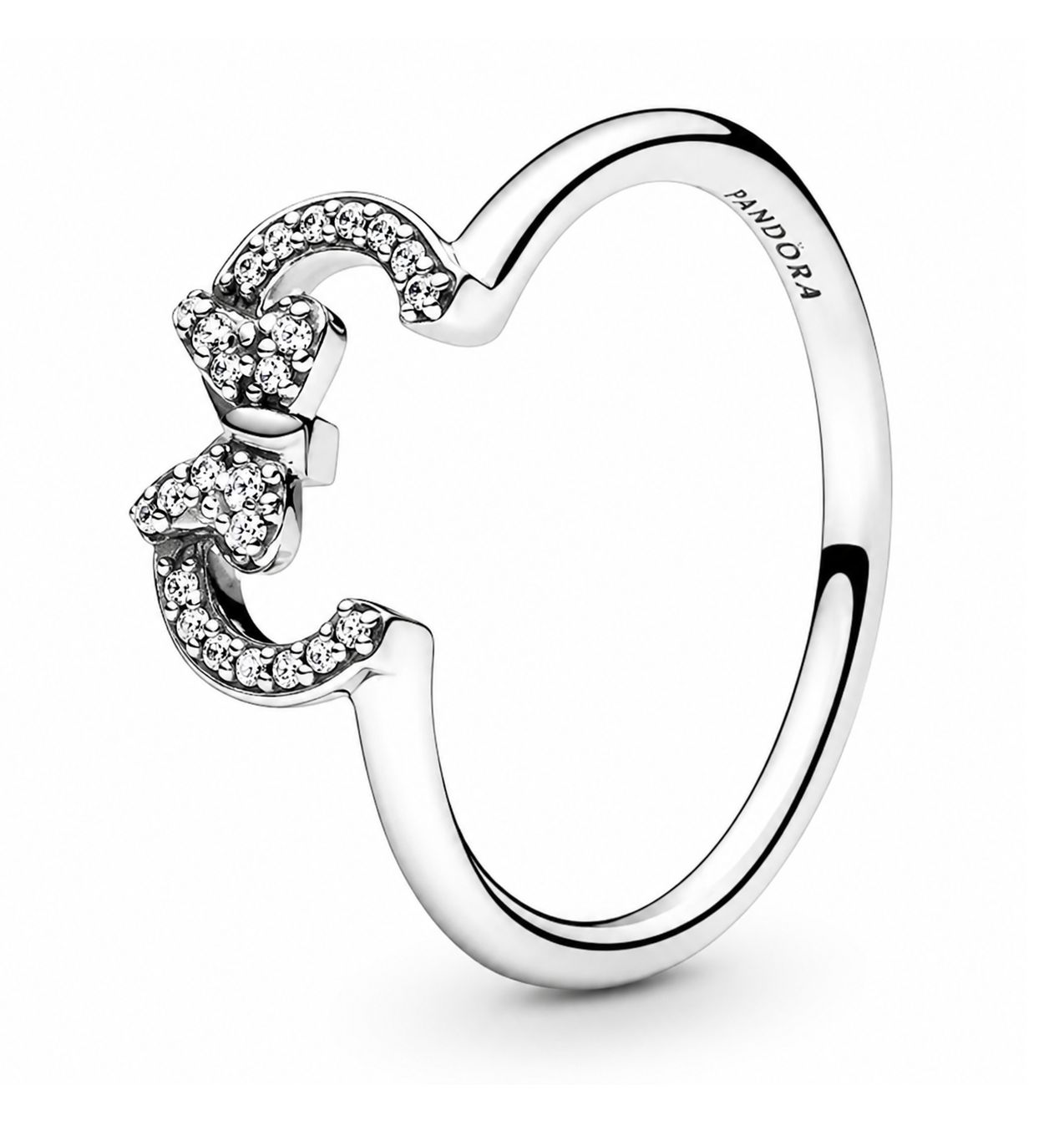 Disney Minnie Mouse Ears Silhouette Puzzle Ring-197509CZ