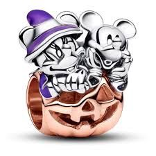 Disney Mickey Mouse &amp; Minnie Mouse Halloween Pumpkin Charm - 782816C01