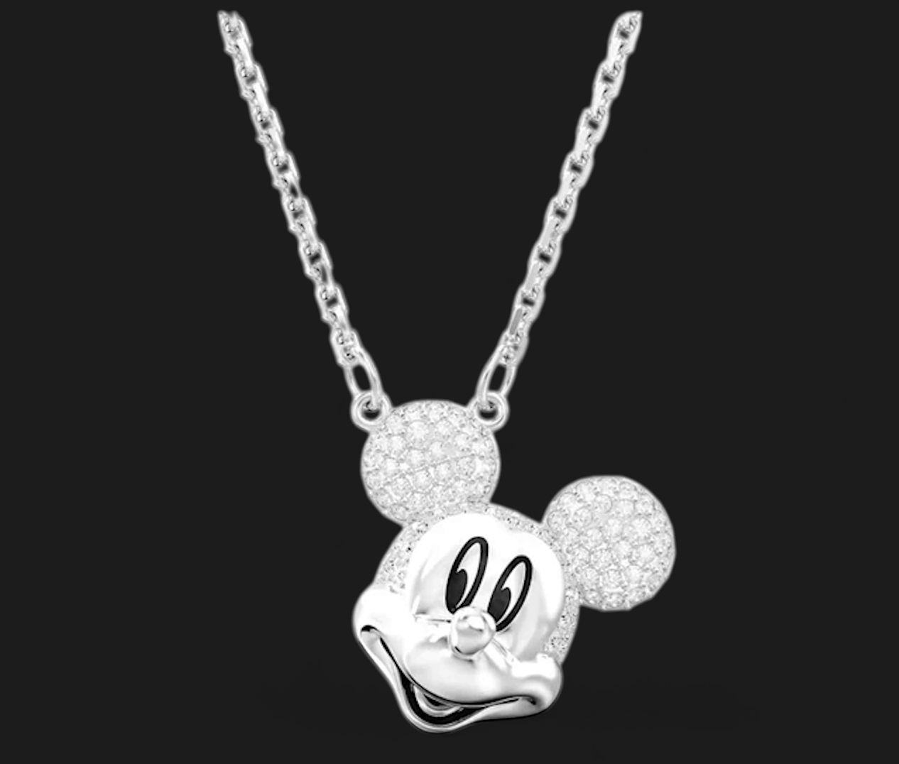 Disney 100, Mickey Mouse Pendant, White-5669116