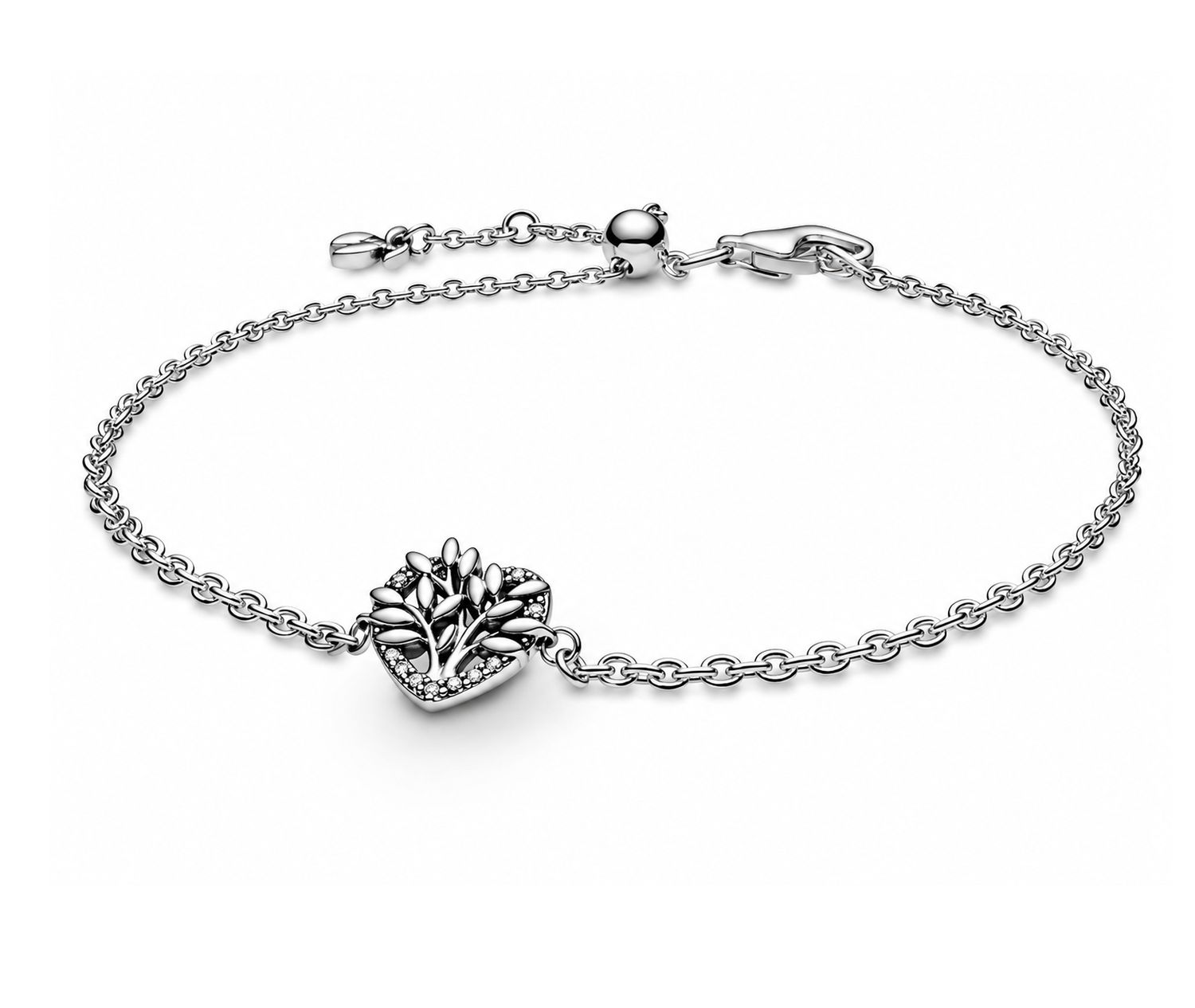 Heart Family Tree Chain Bracelet-599292C01-20