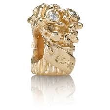 Love Bouquet Gold Charm - 750446D