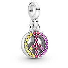 Pandora ME Peace Sign Mini Dangle Charm - 799424C01