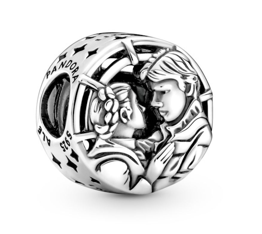Star Wars Han Solo &amp; Leia Kiss Charm -799506C00