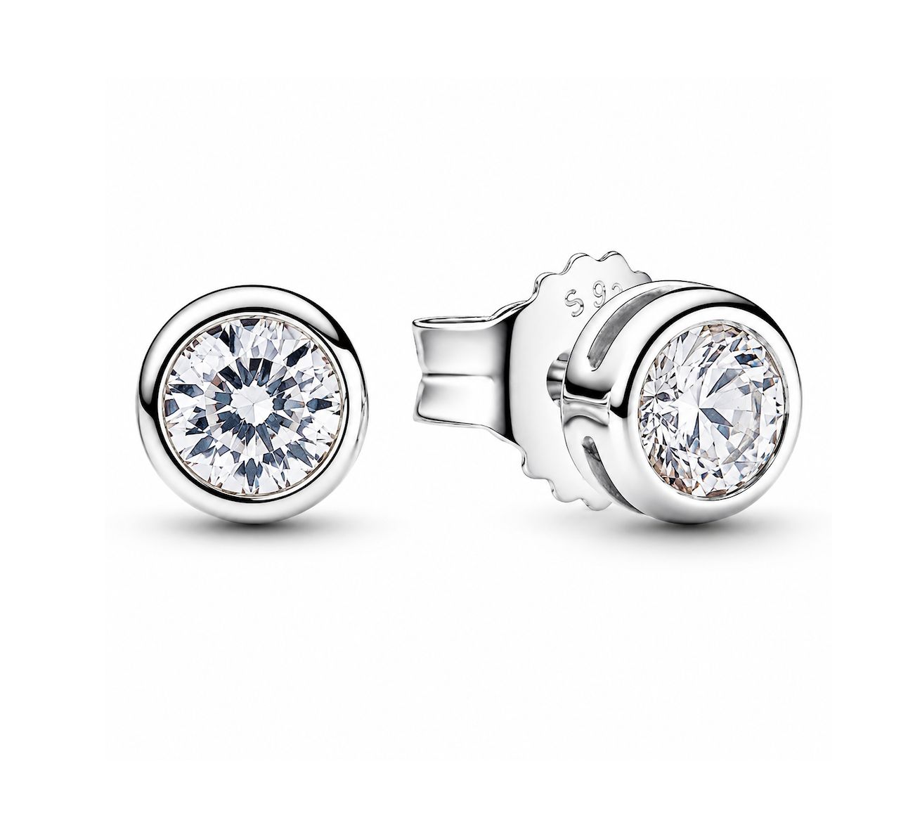 Pandora Era Bezel Sterling Silver 0.5ct Lab-Grown Diamond Earrings - 292864C01