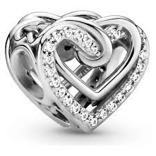 Sparkling Entwined Hearts Charm - 799270C01