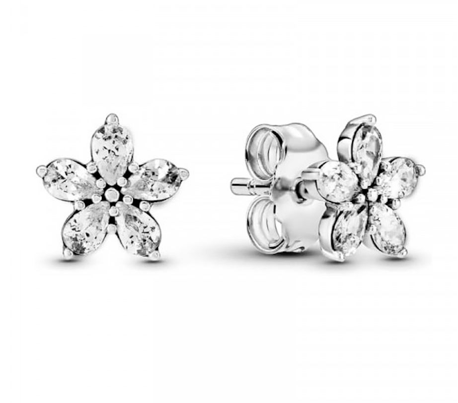 Pandora Snowflake Stud Earrings-299239C01