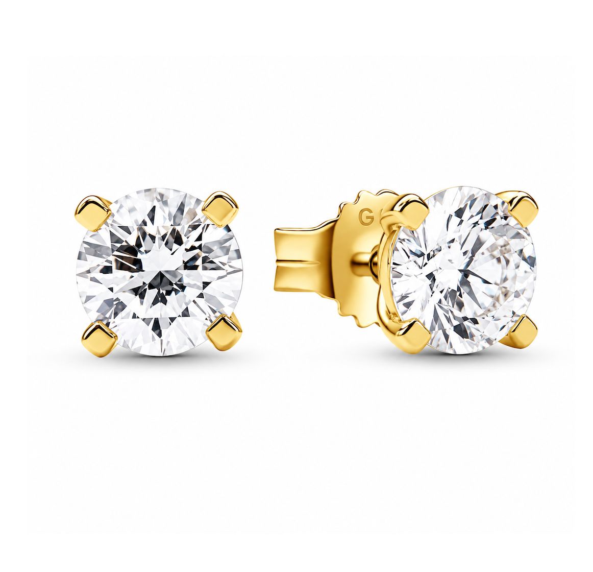 Pandora Era 14k Gold 1ct Lab-Grown Diamond Earrings - 252855C01