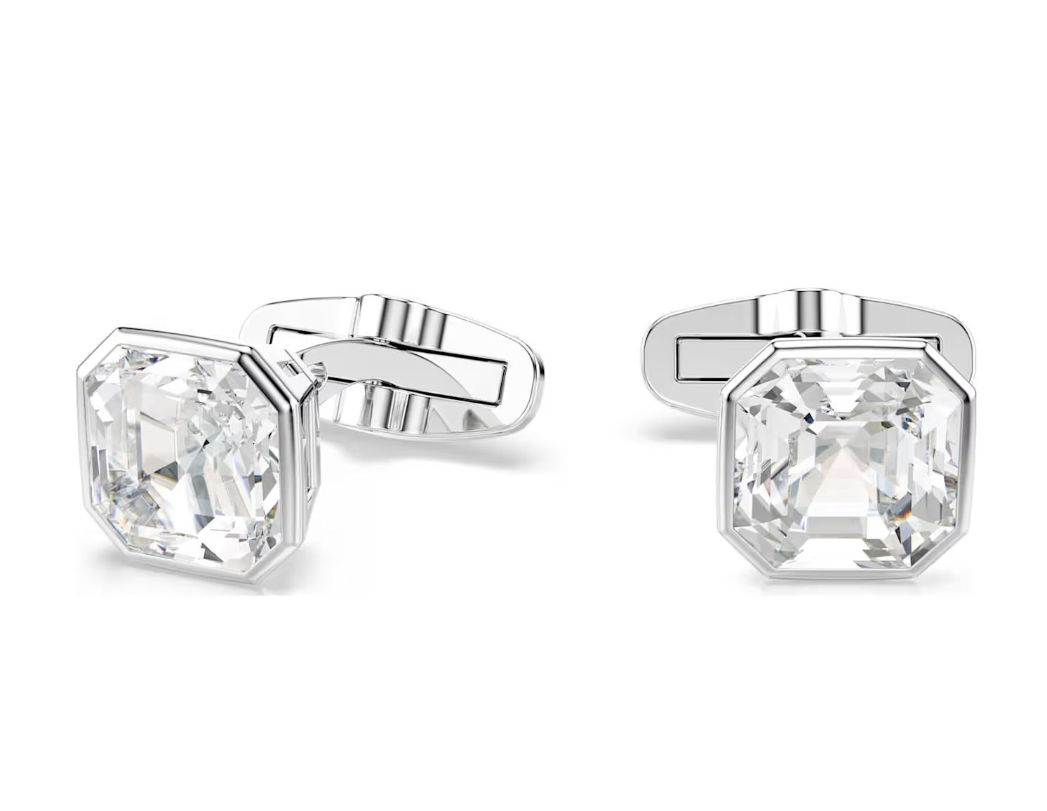Millenia Cufflinks Octagon Cut, White-5733306