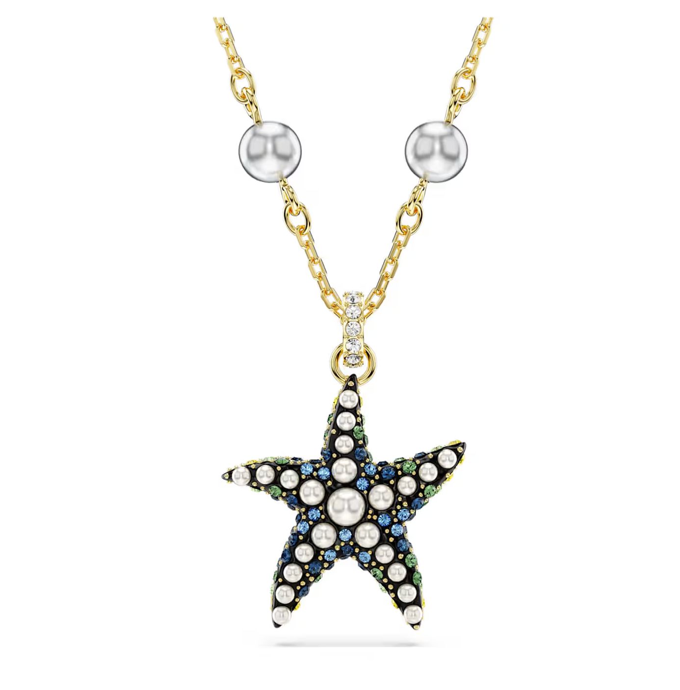 Idyllia Pendant, Crystal Pearls, Starfish, Multi-colored-5684116