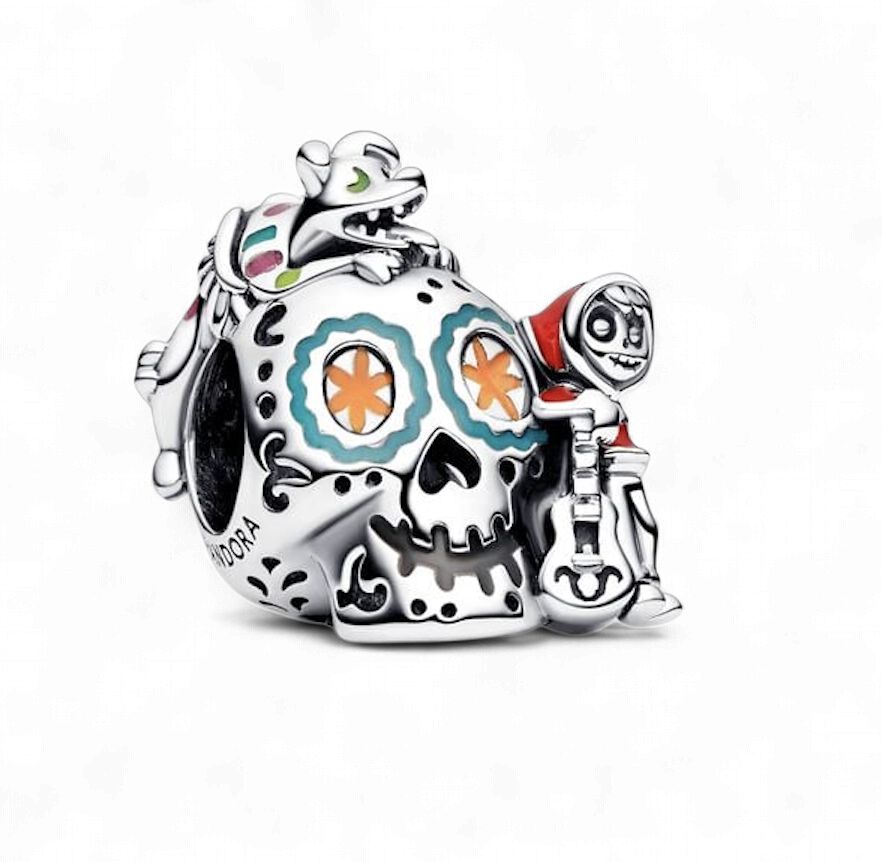 Disney Pixar Coco Miguel &amp; Dante Skull Glow-in-the-dark Charm - 792817C01