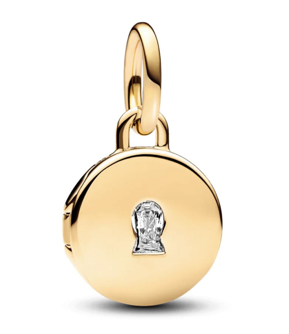 Openable &amp; Engravable Love Locket Dangle Charm-763066C01