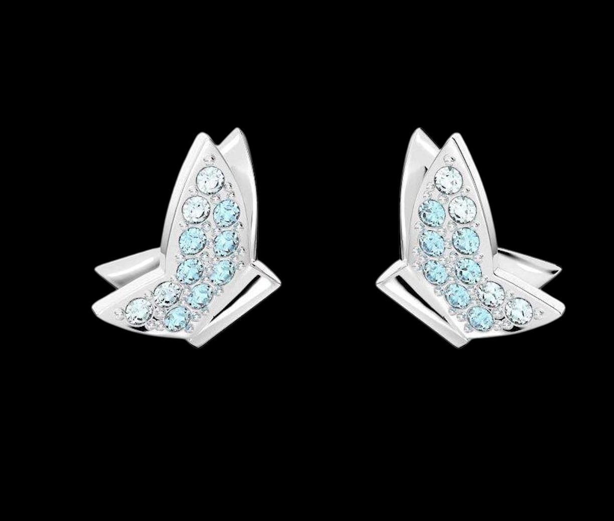 Lilia Stud Earrings Butterfly, Blue- 5662183