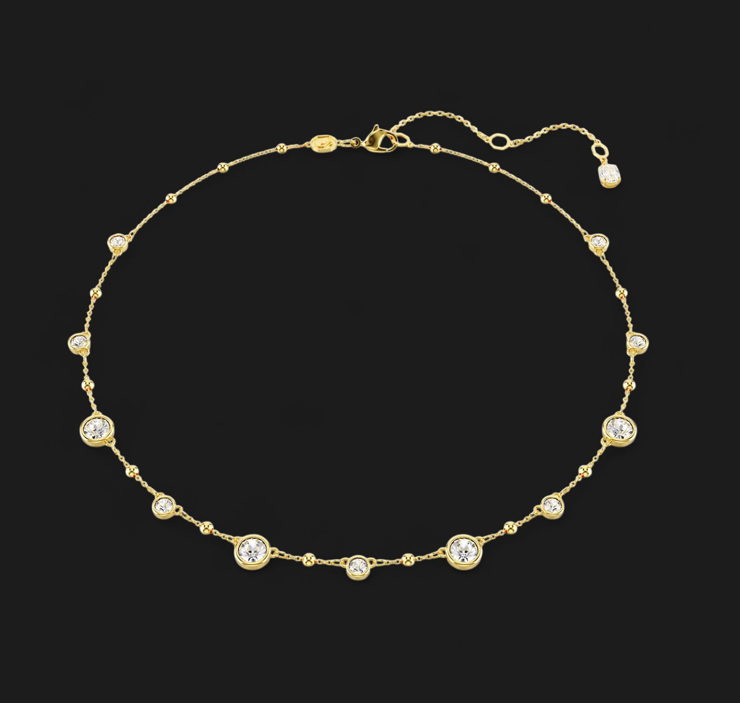 Imber Necklace, Round Cut, Scattered Design - 5680090