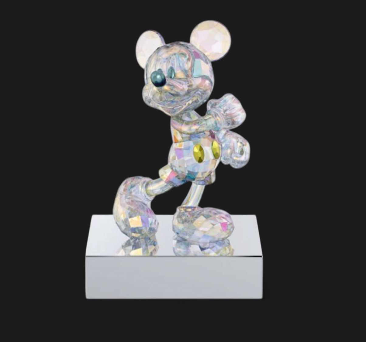 Disney 100:  Mickey &amp; Friends Mickey Crystal Figurine - 5658442
