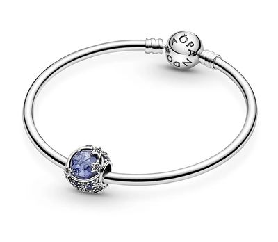 Celestial Blue Sparkling Stars Charm - 799209C01