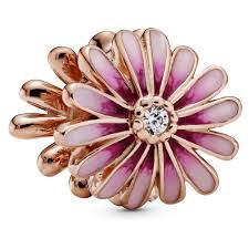 Pink Daisy Flower Charm - 788775C01