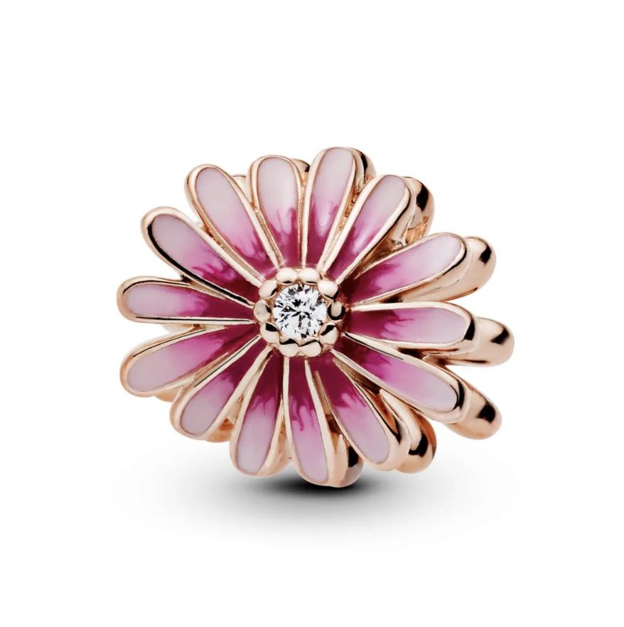 Pink Daisy Flower Charm - 788775C01