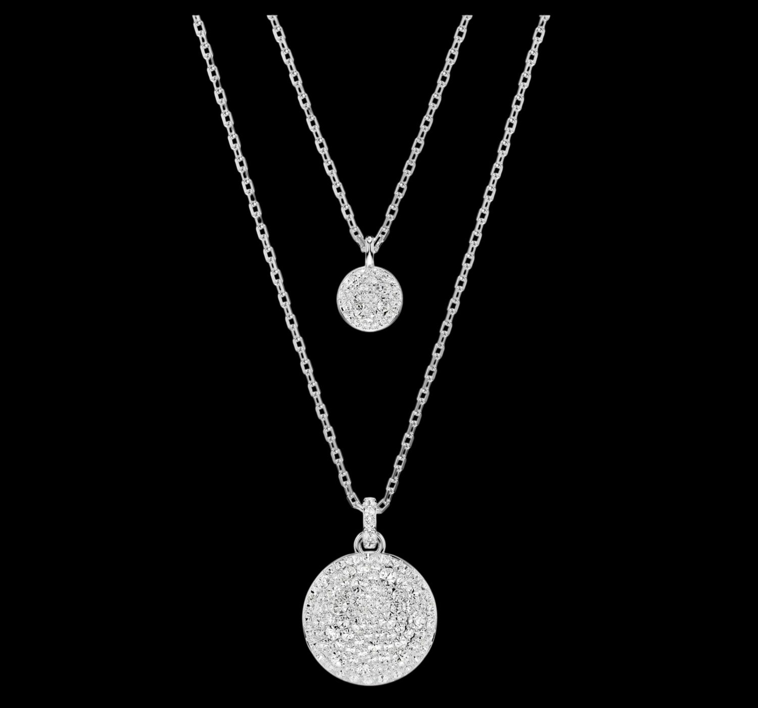 Meteora Layered Pendant, White-5684244