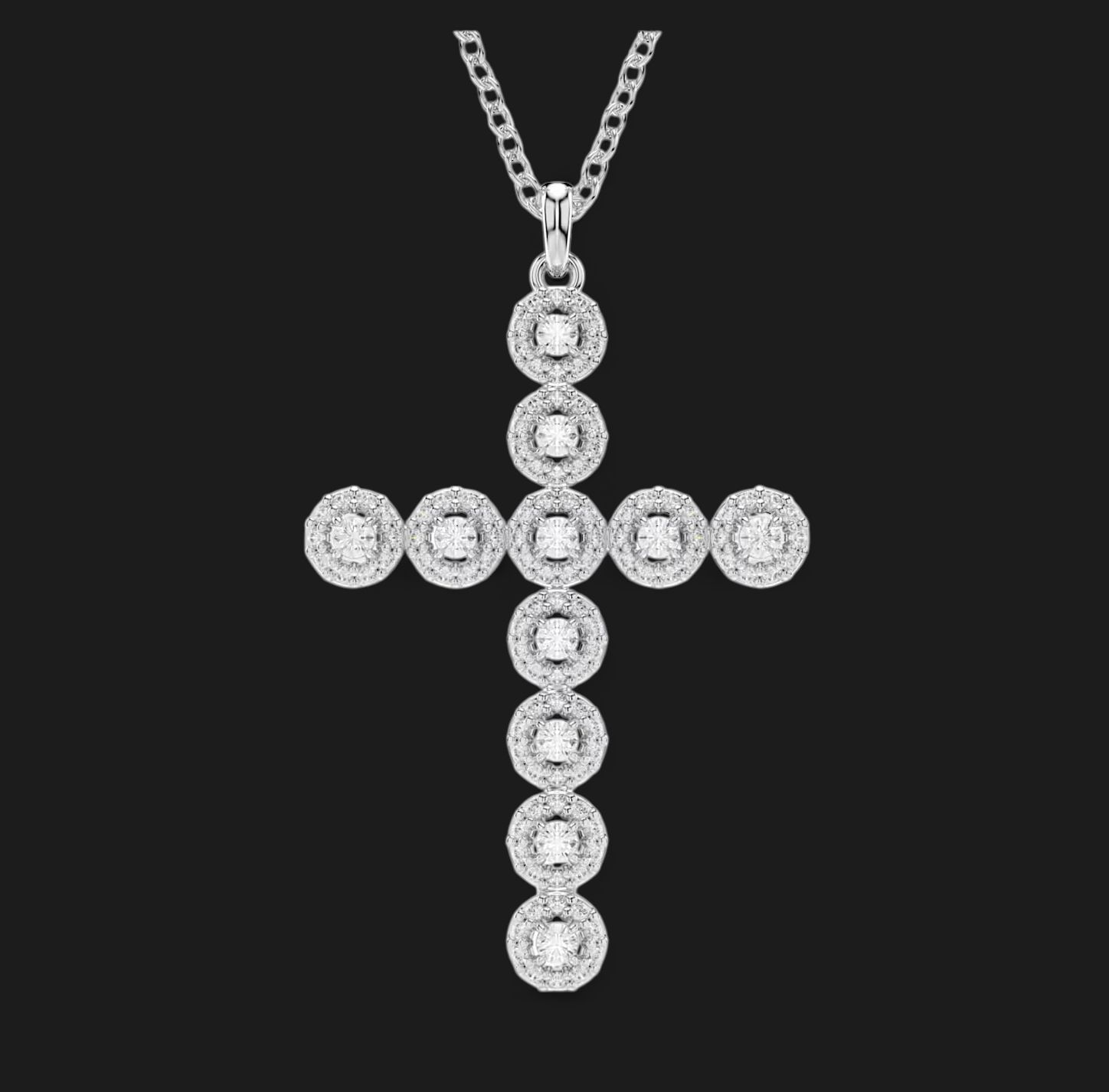 Insigne Pendant, Mixed Cuts, Cross-5675573