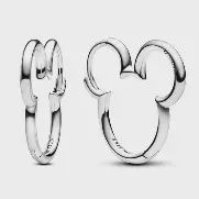Disney Mickey Mouse Silhouette Hoop Earrings - 293528C00
