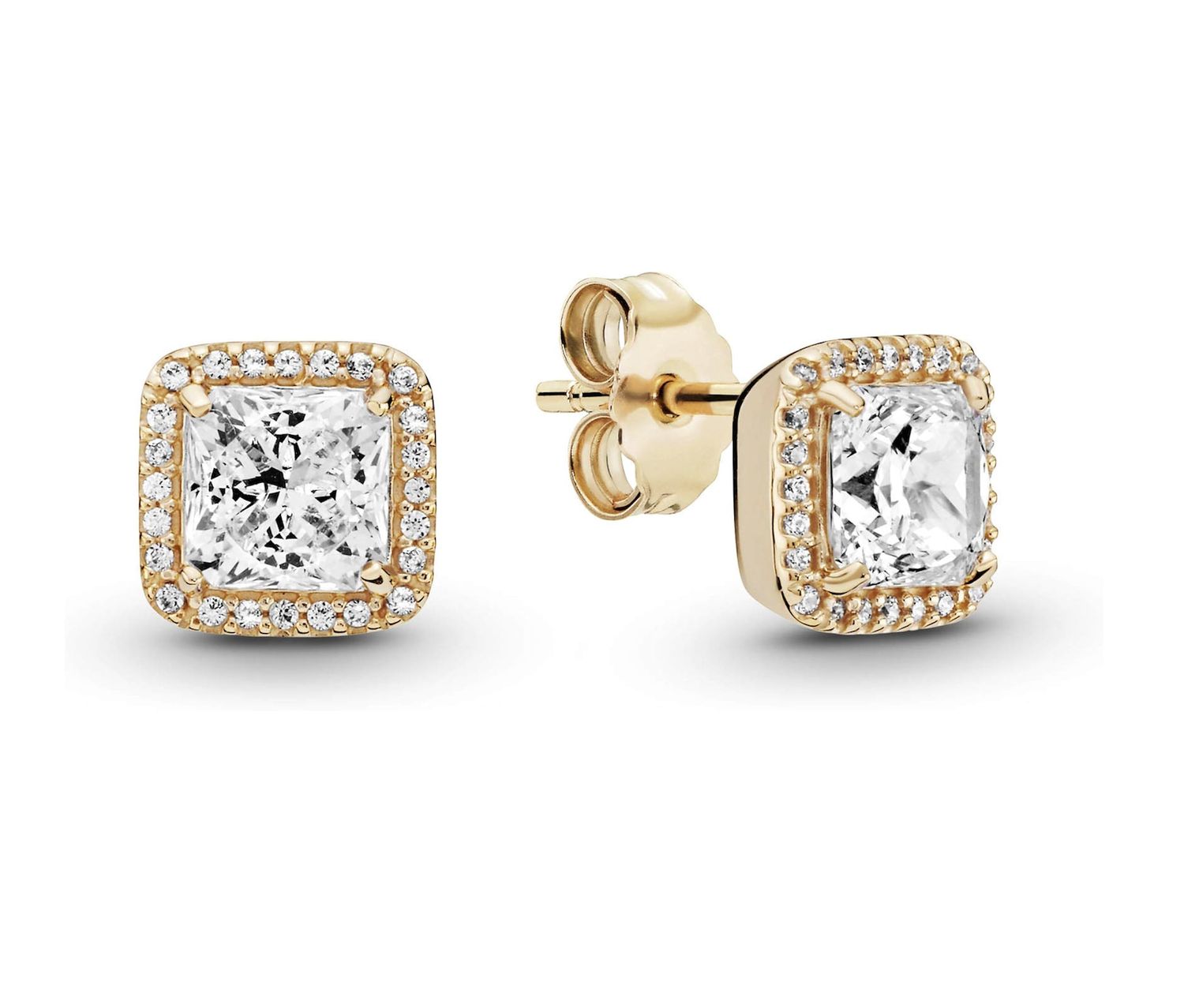 Pandora Square Sparkle Halo Stud EarringsStud earrings - 250327CZ