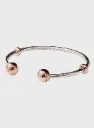 Snake Chain Style Open Bangle - 588291