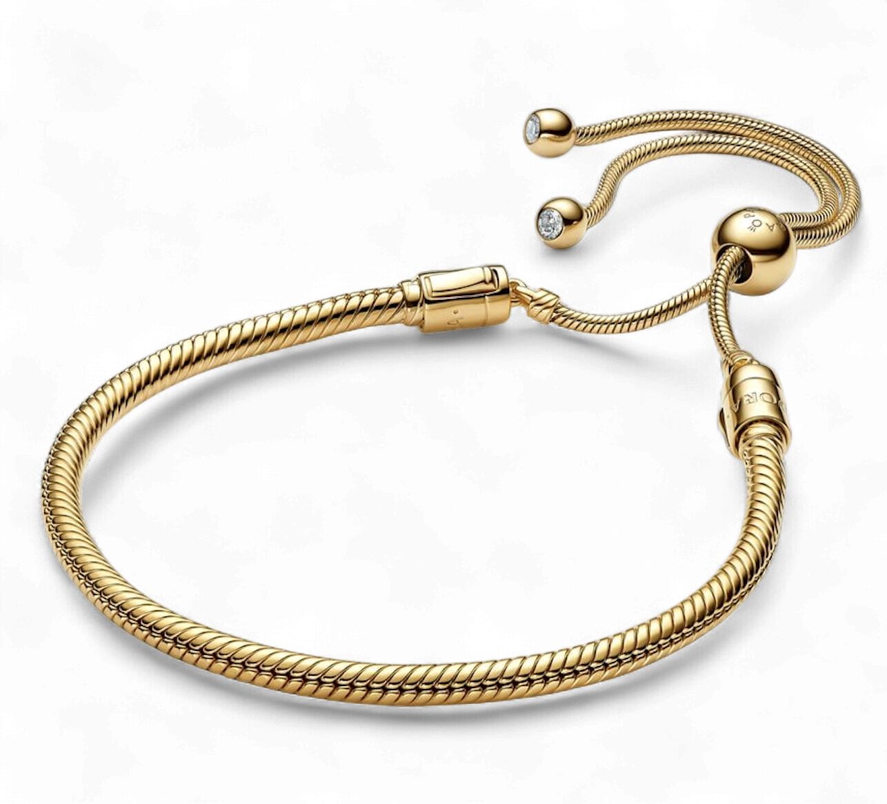 Pandora Moments Snake Chain Slider Bracelet - 568640C01-2