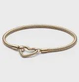 Pandora Moments Heart Closure Snake Chain Bracelet - 559539C00