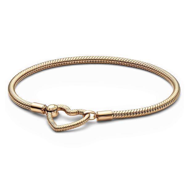 Pandora Moments Heart Closure Snake Chain Bracelet - 559539C00