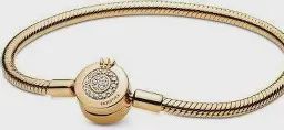 Pandora Moments Sparkling Crown O Snake Chain Bracelet  - 569046C01