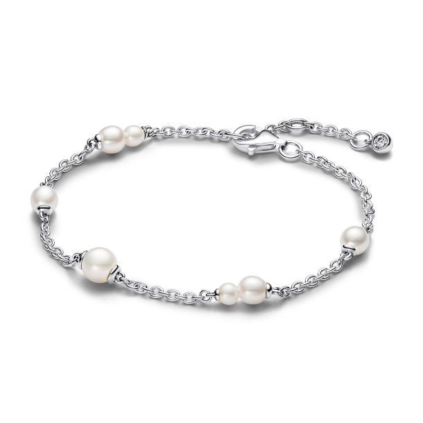 Freshwater Cultured Pearl Station Chain Bracelet -593172C01