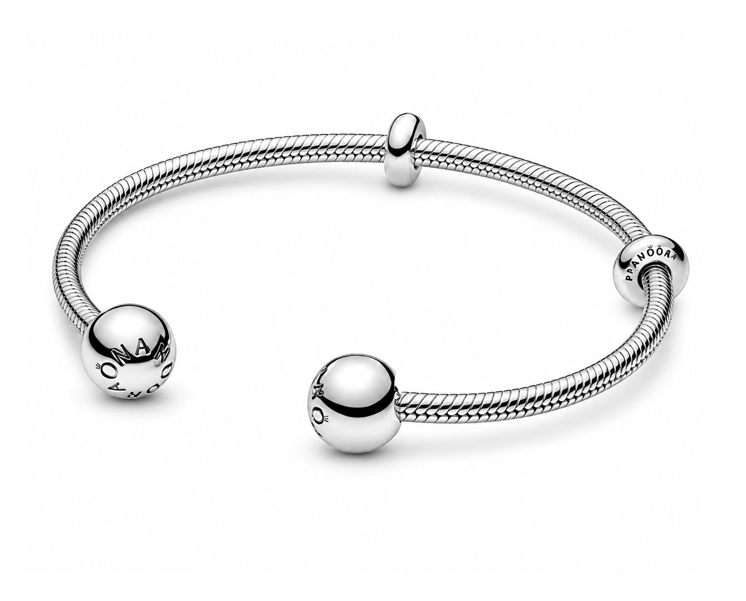 Snake Chain Style Open Bangle - 598291