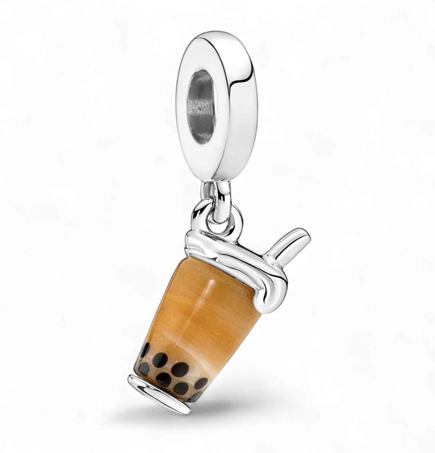 Murano Glass Bubble Tea Dangle Charm - 791685C01