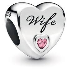 Wife Love Heart Charm - 798249PCZ