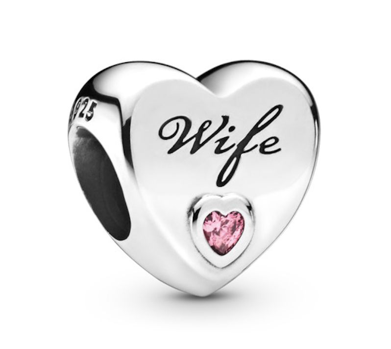 Wife Love Heart Charm - 798249PCZ