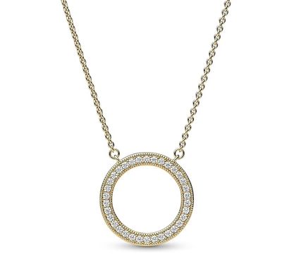 Signature Pavé &amp; Hearts Circle Pendant-362735C01-45