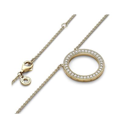 Signature Pavé &amp; Hearts Circle Pendant-362735C01-45