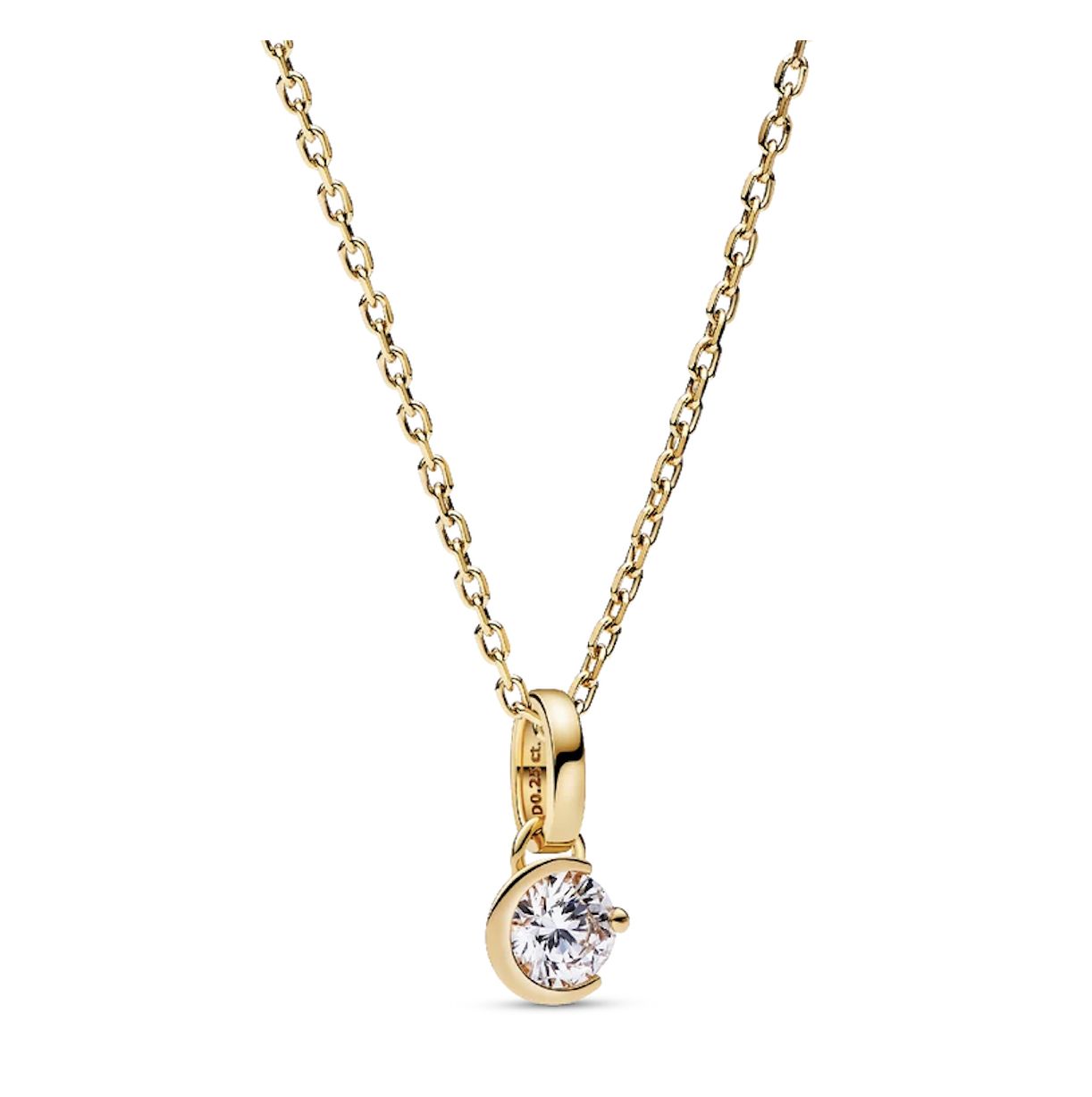 Pandora Talisman 14k Gold Lab-grown Diamond Moon Pendant - 352869C01