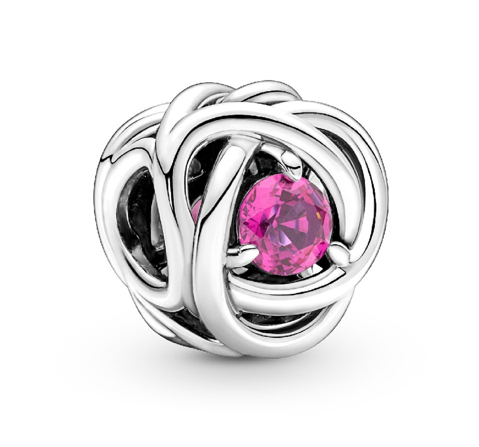 October Birthstone Eternity Circle Charm-790065C05