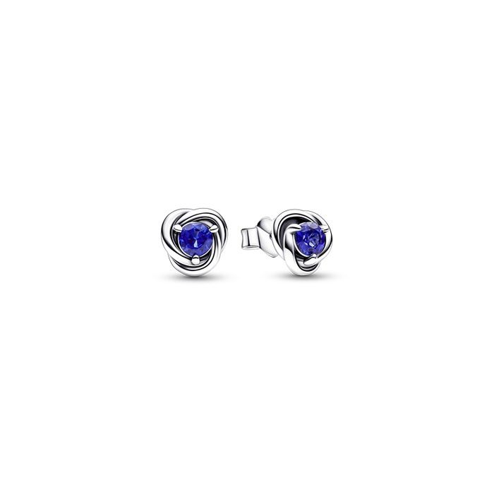 September Birthstone Eternity Circle Stud Earrings - 292334C07