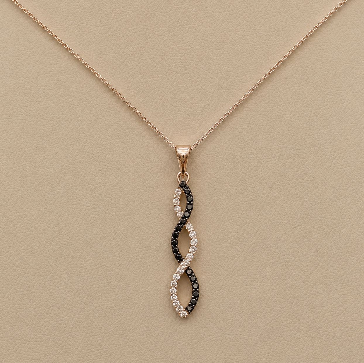 Chocolate Diamond Infinity Pendant