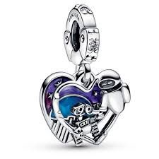 Disney Pixar Wall-E &amp; Eve Glow-in-the-dark Dangle Charm - 792518C01