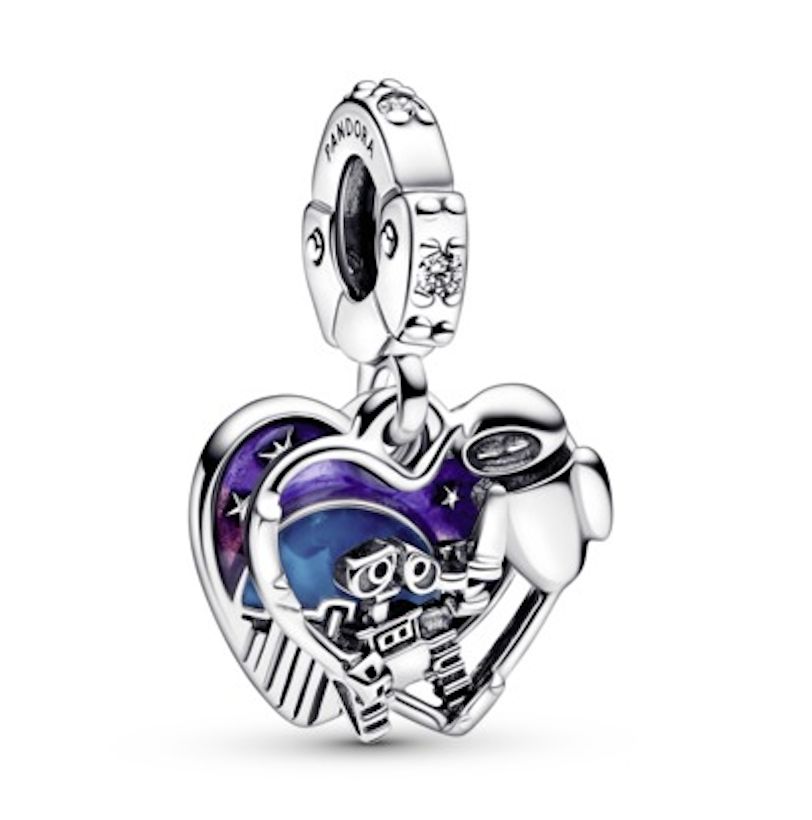 Disney Pixar Wall-E &amp; Eve Glow-in-the-dark Dangle Charm-792518C01