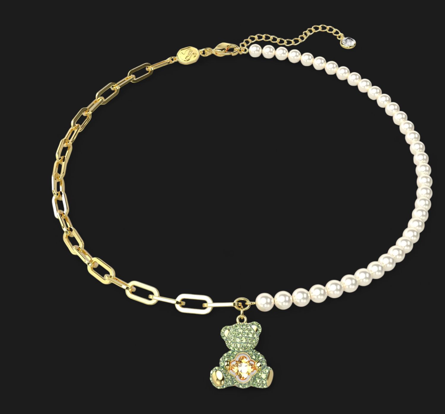 Teddy Pendant, Bear, Multicolored, Crystal Pearl-5669162