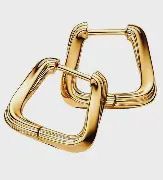 Twisted Triangle Small Hoop Earrings - 263875C00